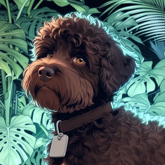 Ares, illustrated portrait