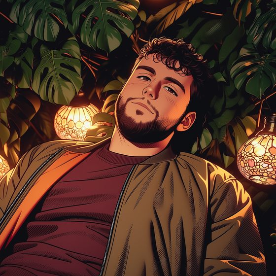 Sean Kramer, illustrated portrait